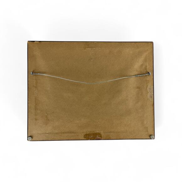 Framed Winter Landscape Painting Print in Gold Ornate Frame - Picture 2 of 6